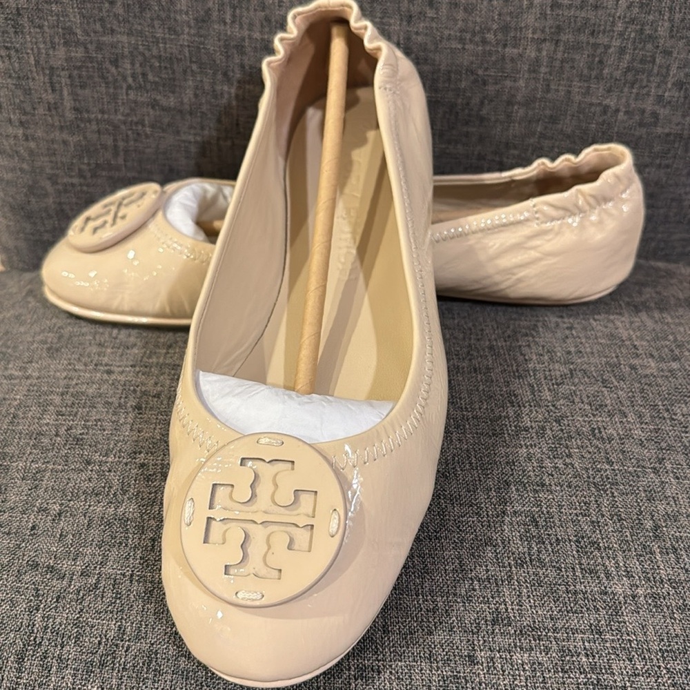 New Tory Burch Minnie Travel Ballet Flats